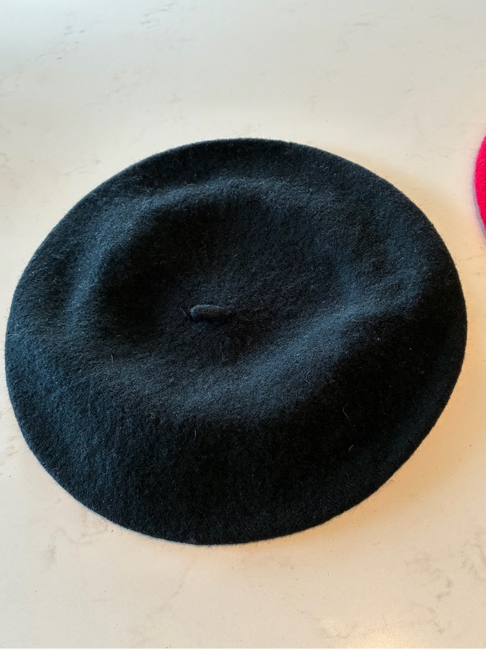 Parkhurst  Black 100 % Wool Beret Made in Canada